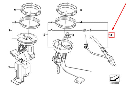 NEW BMW 3 E46 FUEL TRANSFER PUMP 6755880 16146755880 ORIGINAL