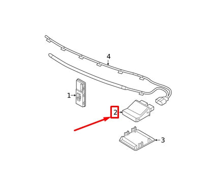 NEW AUDI Q5 FY REAR TAILGATE OPEN SENSOR MODULE 3G0962243C ORIGINAL