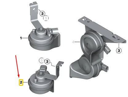 NEW BMW 2 COUPE F22 HIGH PITCH HORN SIGNAL 61337400705 7400705 ORIGINAL