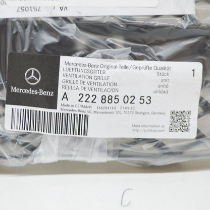 NEW MERCEDES-BENZ S-CLASS W222 FRONT RIGHT BUMPER GRILLE A2228850253 ORIGINAL