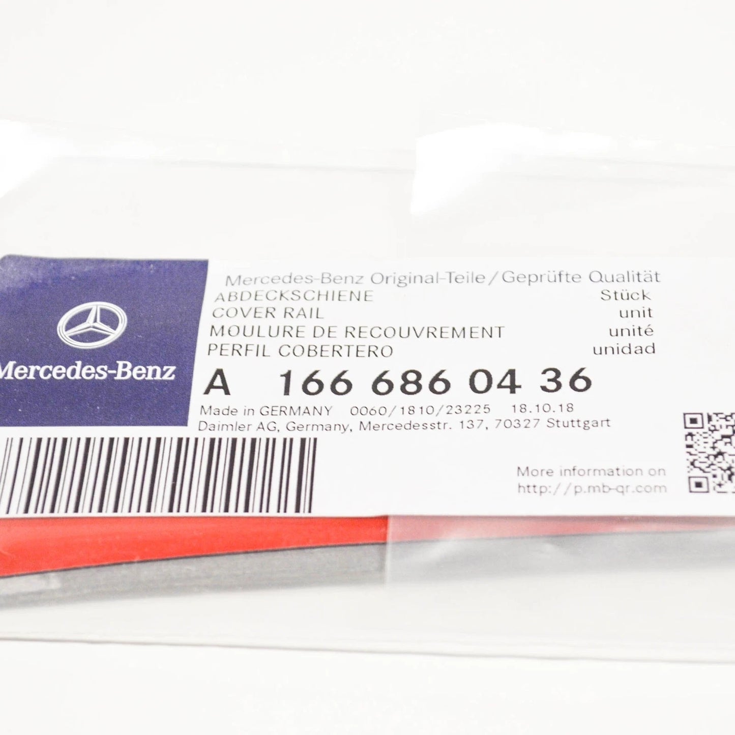 NEW MERCEDES BENZ GLE W166 REAR RIGHT SILL TRIM PLATE A1666860436 ORIGINAL