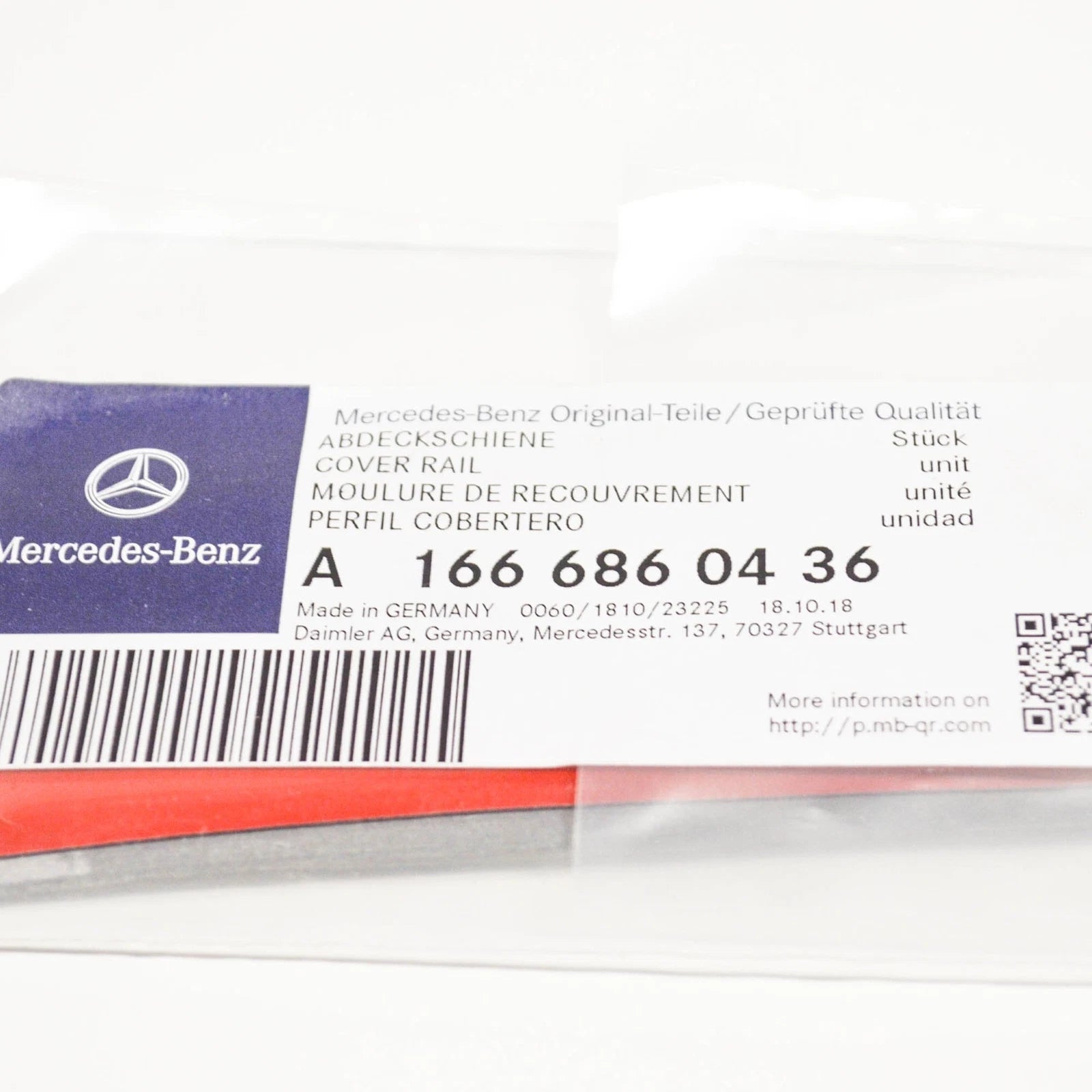 NEW MERCEDES BENZ GLE W166 REAR RIGHT SILL TRIM PLATE A1666860436 ORIGINAL