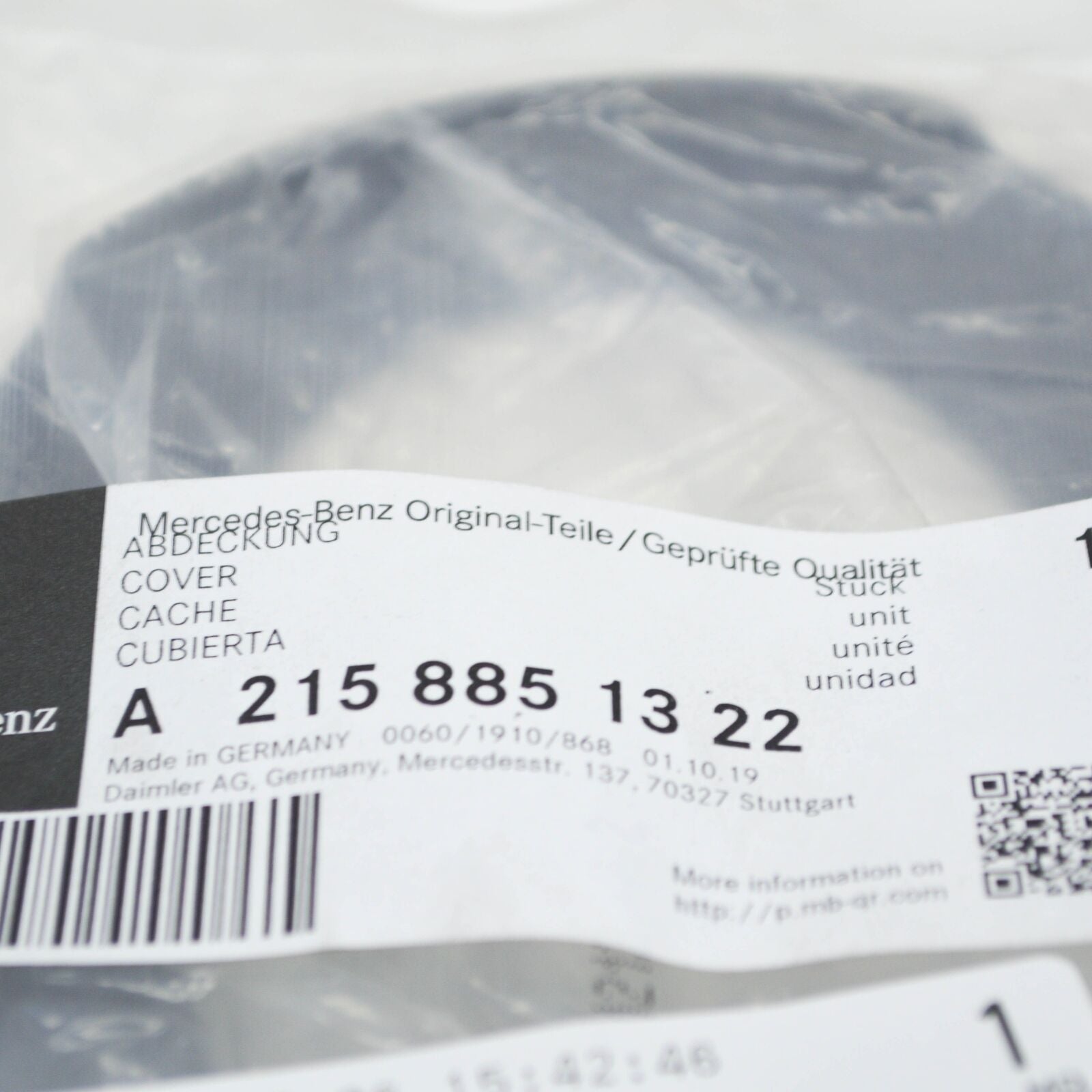 NEW MERCEDES-BENZ S COUPE C215 FRONT LEFT FOG LIGHT GRILLE A2158851322 ORIGINAL