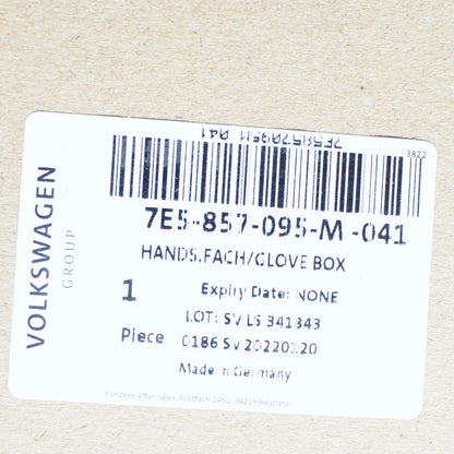 NEW VW TRANSPORTER T6 BLACK GLOVE BOX 7E5857095M041 LHD ORIGINAL