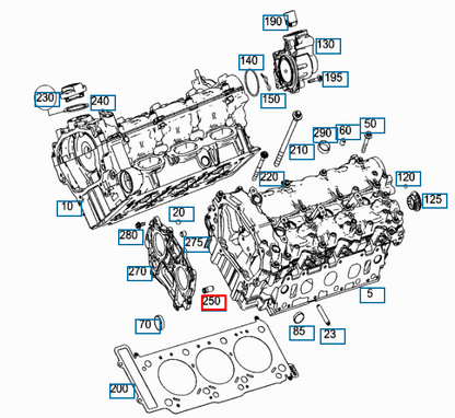 NEW MERCEDES-BENZ M W166 CYLINDER HEAD OIL CHECK VALVE A2780503300 ORIGINAL