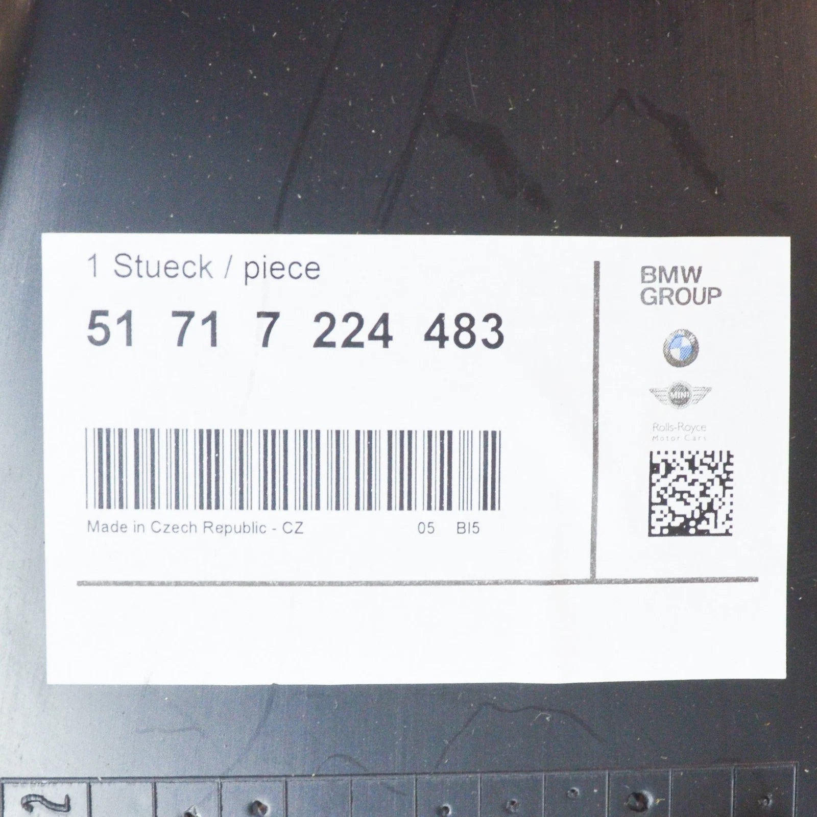 NEW BMW 6 COUPE F13 FRONT LEFT WHEEL ARCH COVER FRONT PART 51717224483 ORIGINAL