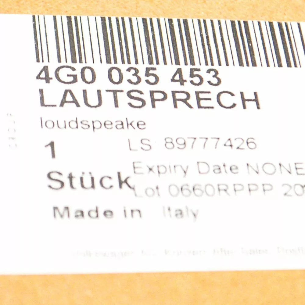 NEW AUDI A6 A7 RS6 RS7 S6 FRONT CENTER LOUDSPEAKER 4G0035453