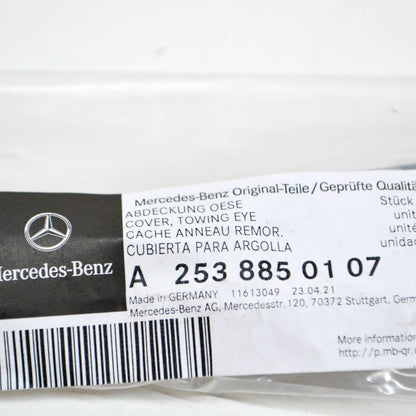 NEW MERCEDES-BENZ GLC X253 AMG FRONT BUMPER TOW HOOK COVER A2538850107 ORIGINAL
