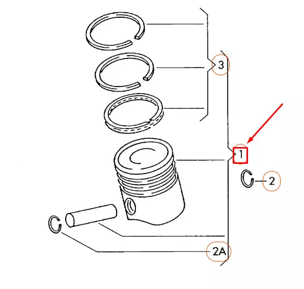 NEW AUDI A4 B8 ENGINE PISTON COMPLETE 06E107066DM ORIGINAL