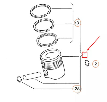 NEW AUDI A4 B8 ENGINE PISTON COMPLETE 06E107066DM ORIGINAL