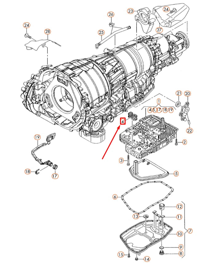 NEW AUDI A4 B7 TRANSMISSION FILTER GASKET SEAL 09L325443