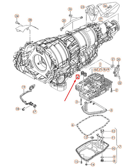 NEW AUDI A4 B7 TRANSMISSION FILTER GASKET SEAL 09L325443