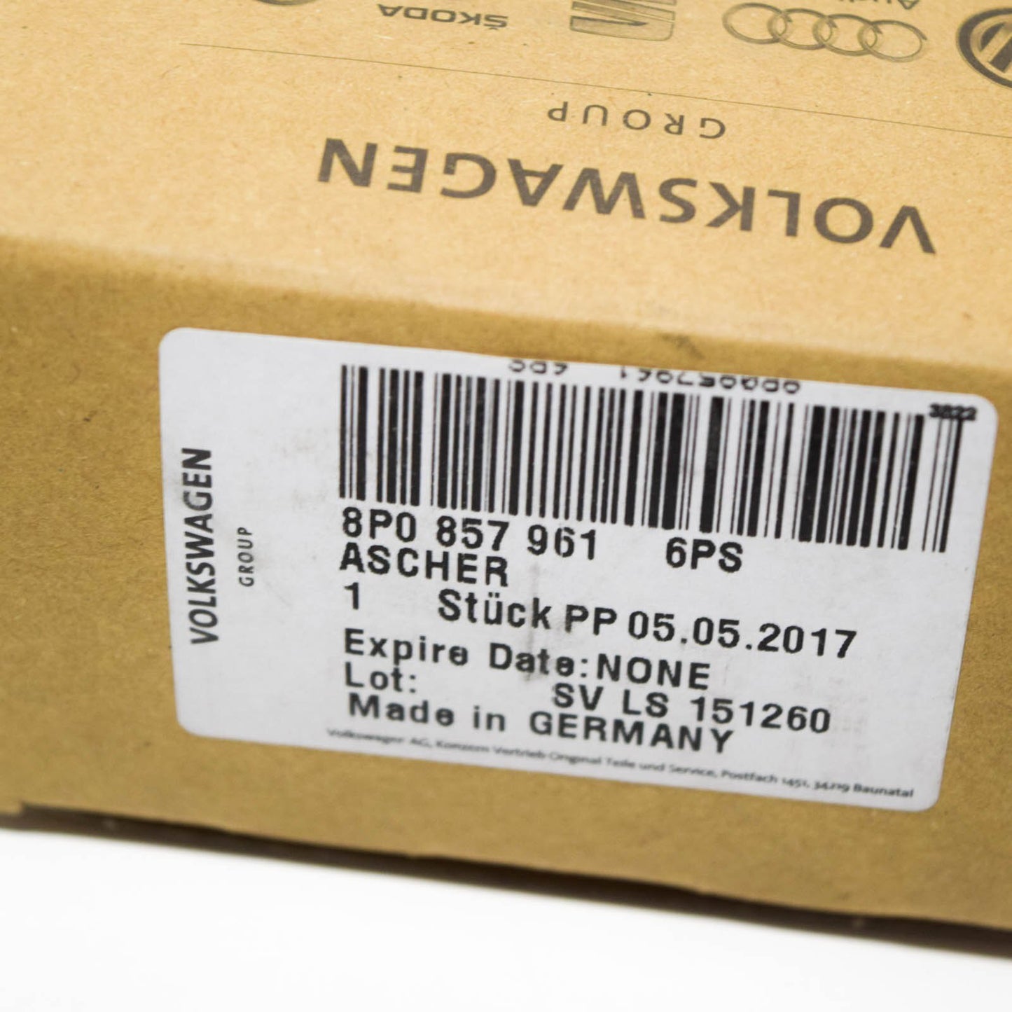 NEW AUDI A3 8P REAR CENTER CONSOLE ASHTRAY 8P08579616PS ORIGINAL