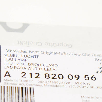 NEW MB E W212 FRONT LEFT FOG LIGHT A2128200956