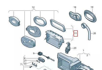 NEW VOKSWAGEN UP AIR INTAKE DUCT 12E820303