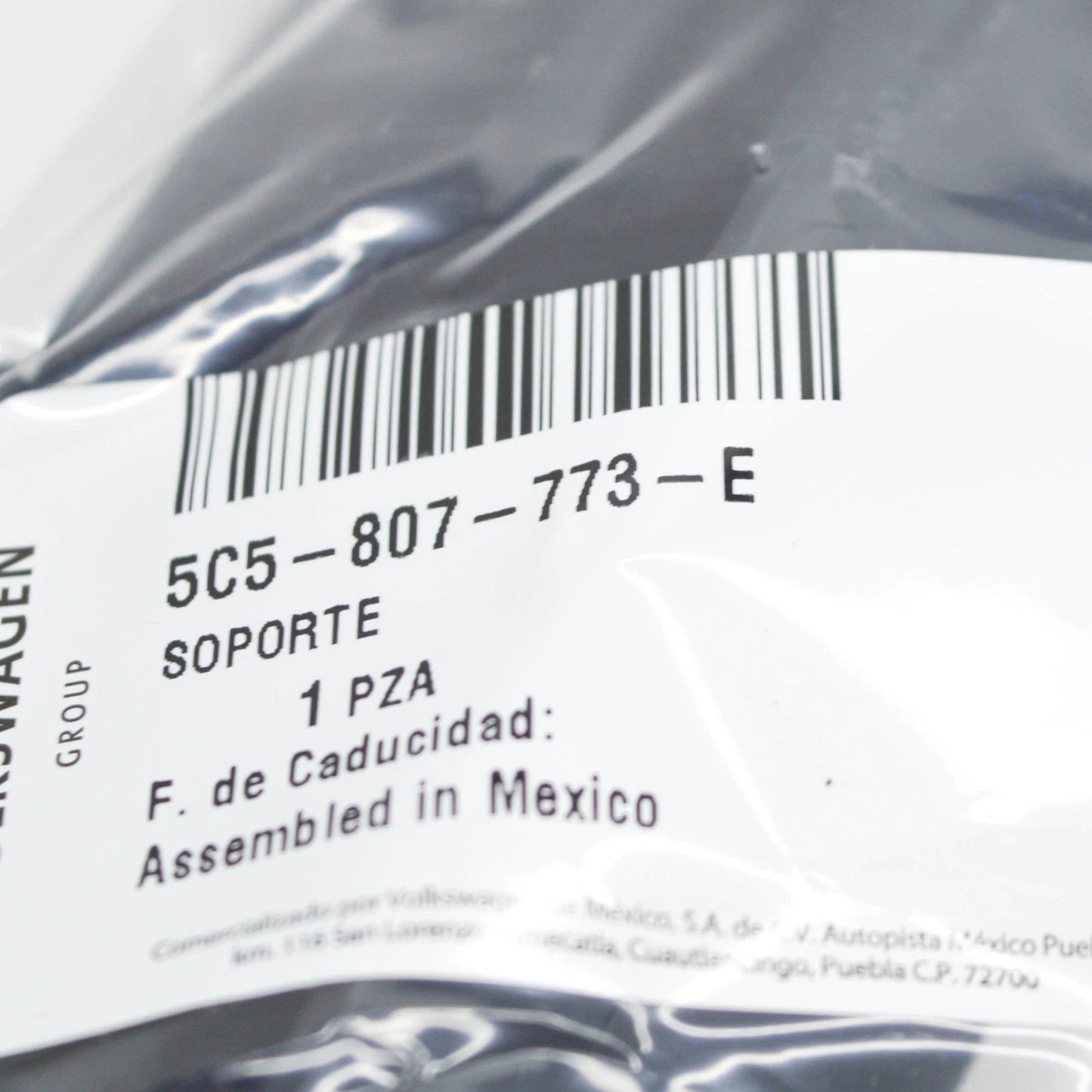 NEW VOLKSWAGEN BEETLE 5C BUMPER BRACKET FRONT LEFT 5C5807773E