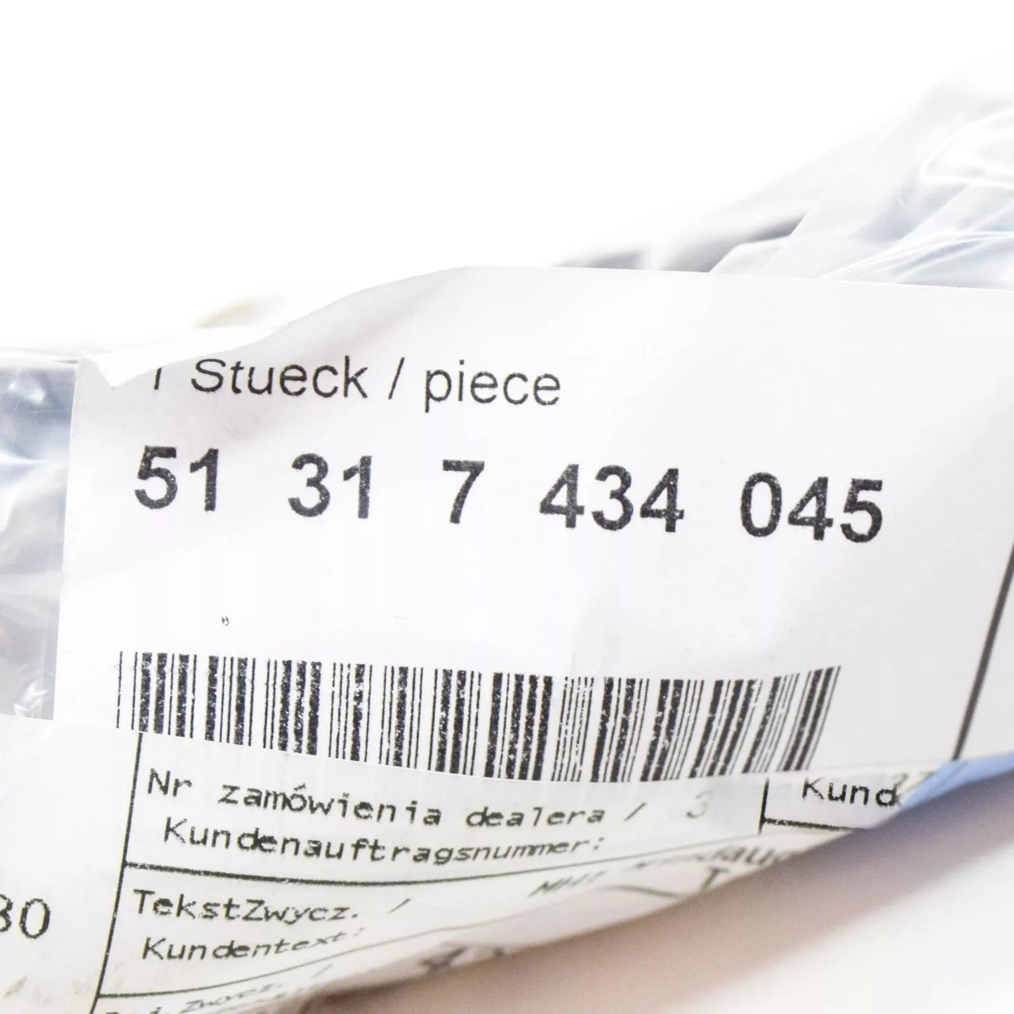 NEW BMW 6 GRAN TURISMO G32 LEFT APRON COVER 51317434045 ORIGINAL