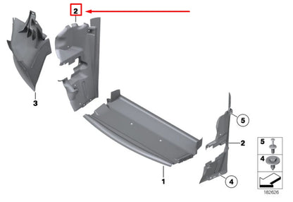 NEW BMW Z4 ROADSTER E89 LEFT LATERAL AIR DUCT 51747903729 7903729 ORIGINAL