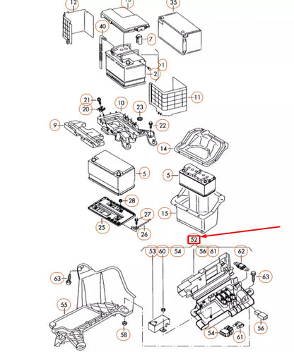 NEW VOLKSWAGEN PASSAT B6 MAIN FUSE SOCKET 3C0937548 ORIGINAL