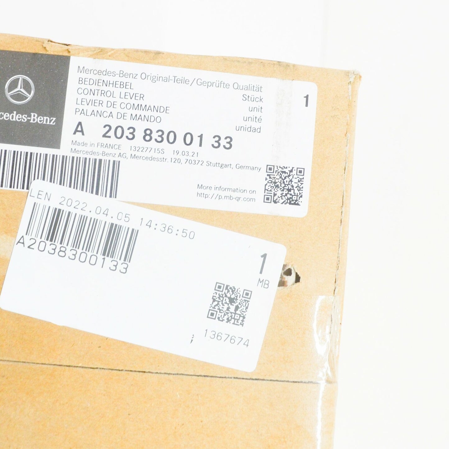 NEW MERCEDES-BENZ C W203 HEATER LEFT CONTROL LEVER A2038300133 ORIGINAL