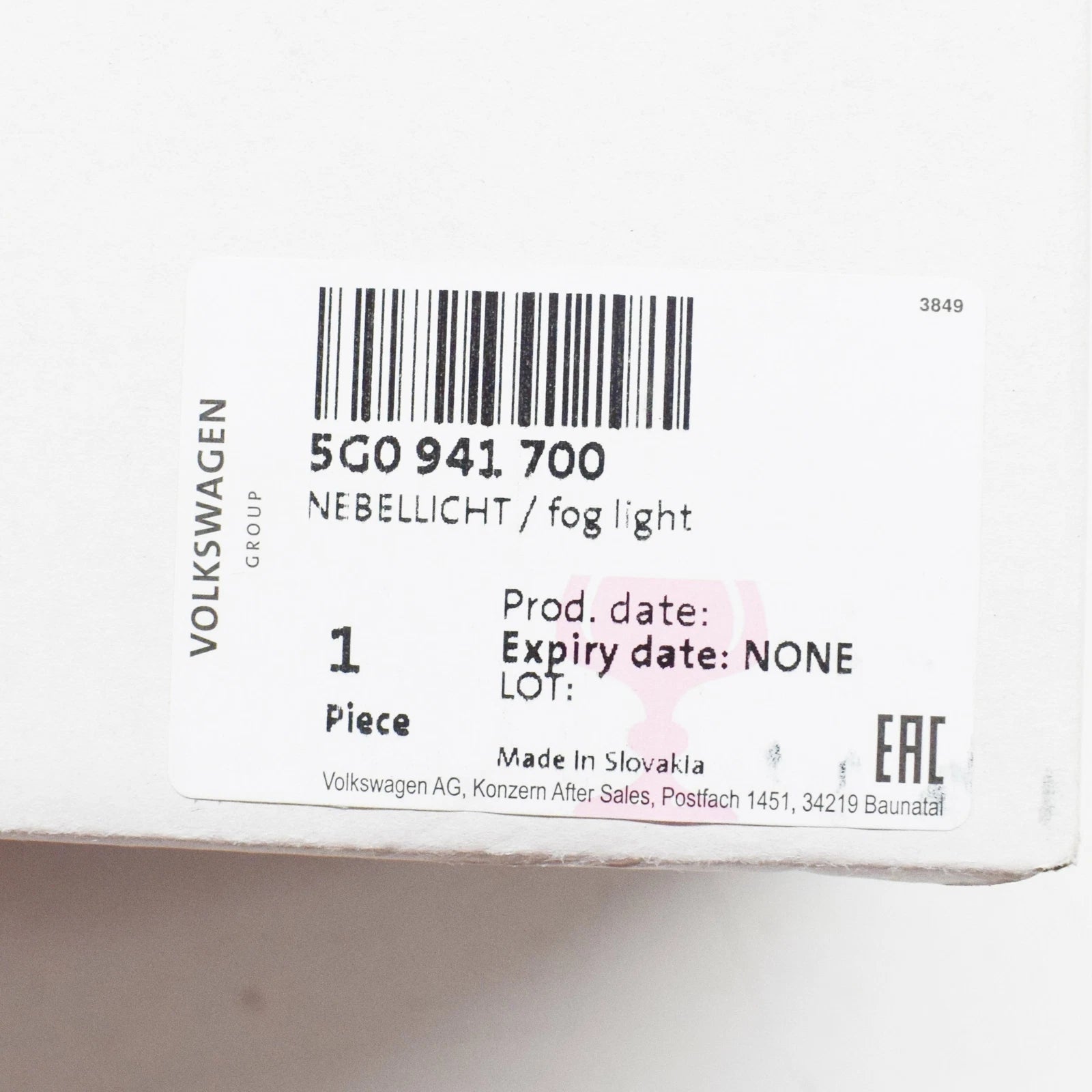 NEW VW GOLF MK7 GTI GTD FRONT RIGHT LED FOG LIGHT 5G0941700 ORIGINAL