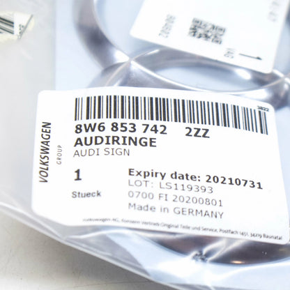 NEW AUDI A5 CABRIO 8W6 REAR TRUNK BOOT LID BADGE LOGO 8W68537422ZZ