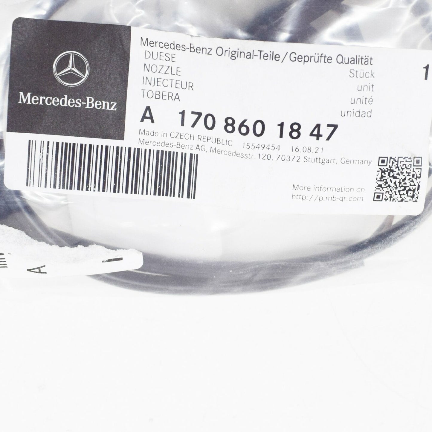 NEW MB SLK R170 RIGHT WINDSCREEN WASHER NOZZLE A1708601847 ORIGINAL