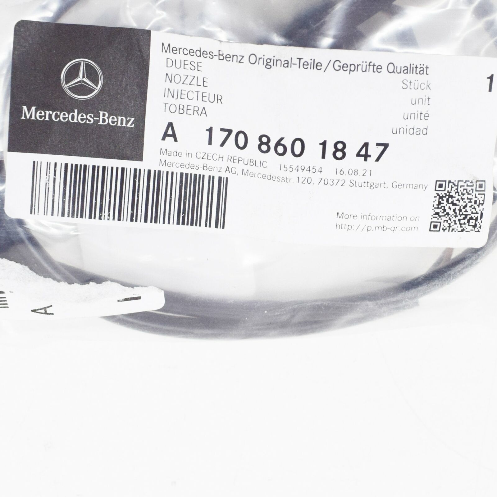 NEW MB SLK R170 RIGHT WINDSCREEN WASHER NOZZLE A1708601847 ORIGINAL