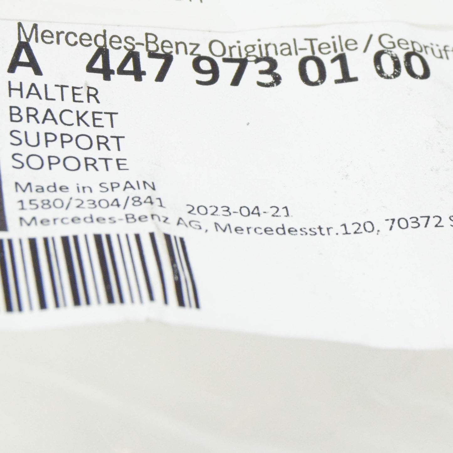 NEW MB VITO FURGON W447 FRONT LEFT SEAT ARMREST BRACKET A4479730100 ORIGINAL