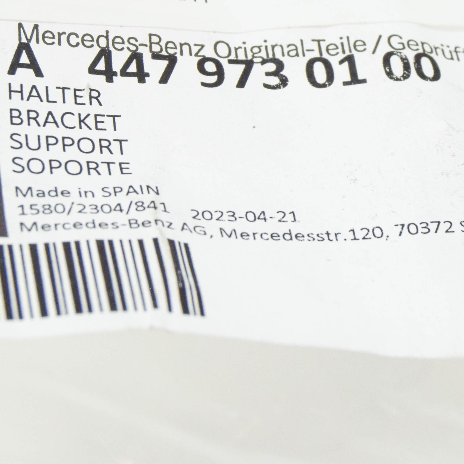 NEW MB VITO FURGON W447 FRONT LEFT SEAT ARMREST BRACKET A4479730100 ORIGINAL