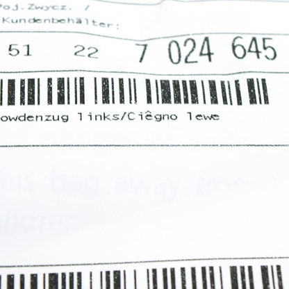 NEW BMW 7 E65 REAR LEFT INTERIOR DOOR HANDLE CABLE 51227024645 ORIGINAL