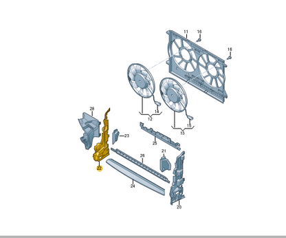 NEW AUDI RS4 B9 FRONT RIGHT AIR GUIDE 8W0121284CJ ORIGINAL