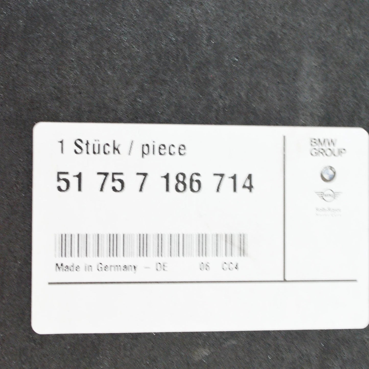 NEW BMW 5 F10 ENGINE CENTER UNDERFLOOR COATING SPLASH SHIELD 51757186714