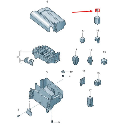 NEW VOLKSWAGEN GOLF 5G MK7 GLOW PLUG CONTROL UNIT 03L907282B ORIGINAL