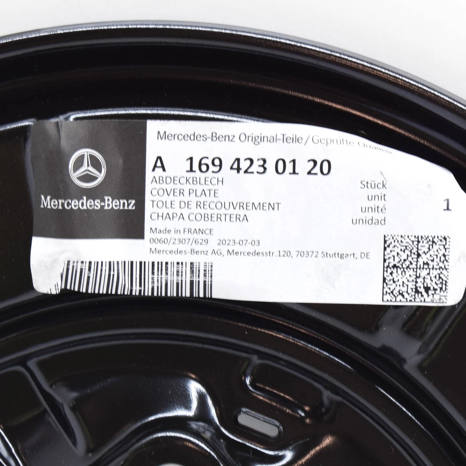 NEW MERCEDES-BENZ W169 A-CLASS LEFT REAR BRAKE BACKING PLATE A1694230120