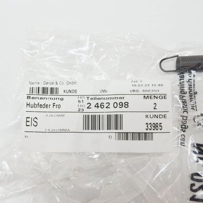 NEW BMW 2 F22 LIFTING SPRING BONNET LOWER SEC. LOCK 51232462098 2462098 ORIGINAL