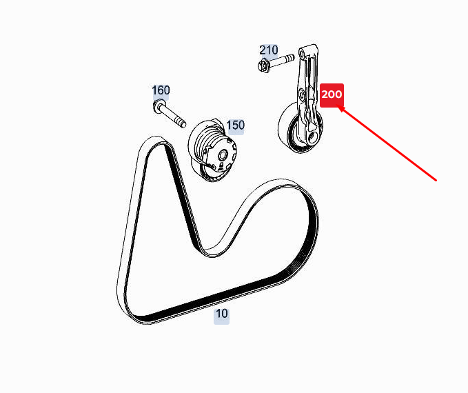 NEW MERCEDES-BENZ A W177 ENGINE POLY-V-BELT GUIDE PULLEY A0002020200 ORIGINAL
