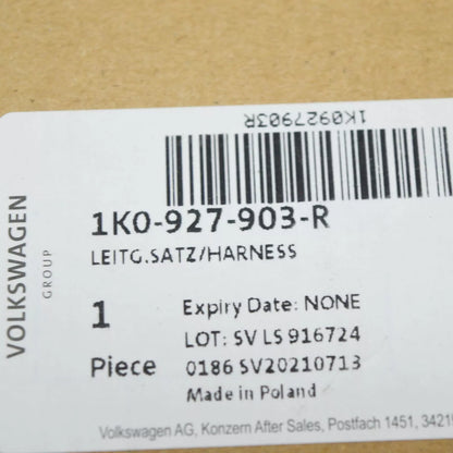 NEW VW GOLF MK6 CONVERTIBLE FRONT LEFT ABS WIRING HARNESS 1K0927903R