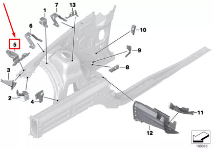 NEW BMW X1 E84 FRONT RIGHT DEFORMATION ELEMENT 41102992892 2992892 ORIGINAL