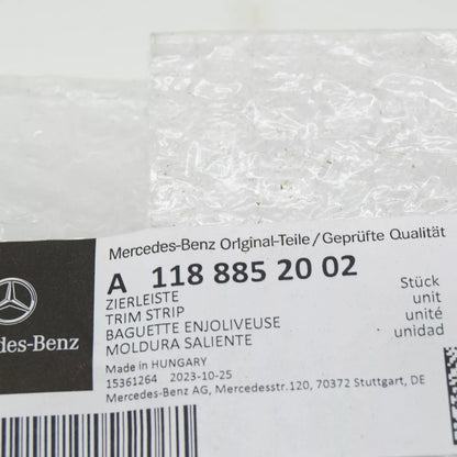 NEW MERCEDES-BENZ CLA C118 REAR BUMPER CENTER TRIM STRIP A118885200264 ORIGINAL