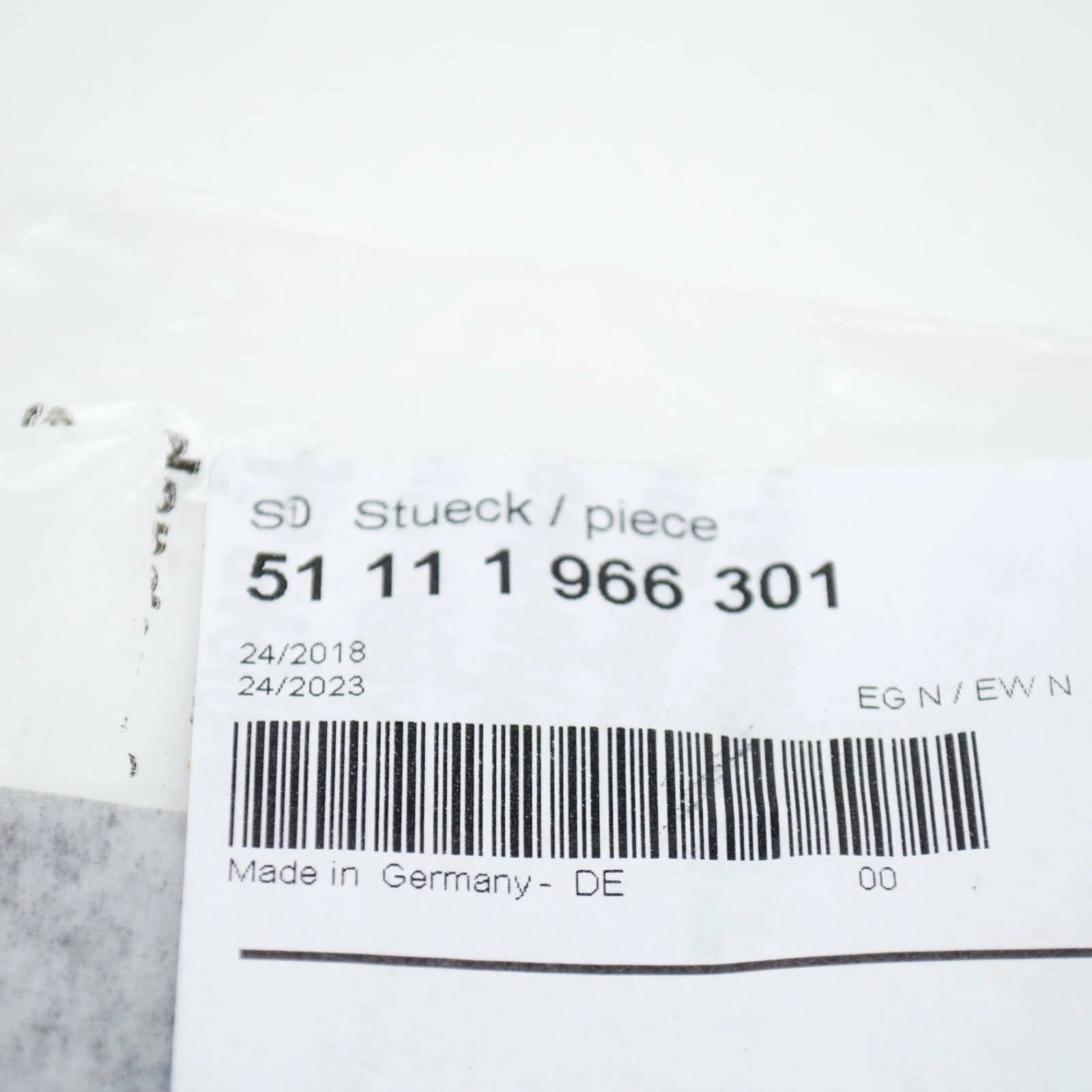 NEW BMW M3 COUPE E30 FRONT BUMPER LEFT DECORATIVE STRIP 51111966301 ORIGINAL