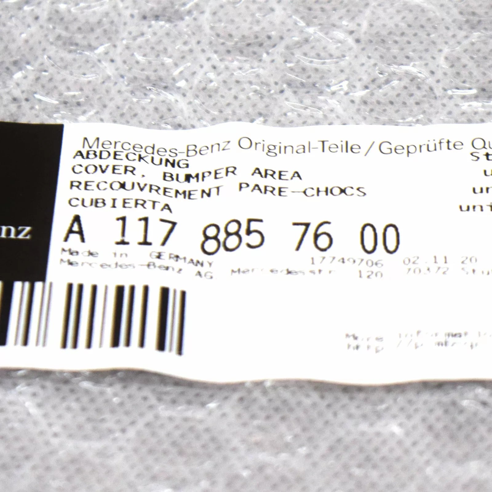 NEW MB CLA C117 FRONT BUMPER GRILLE SET A1178857600 A1178857500 ORIGINAL