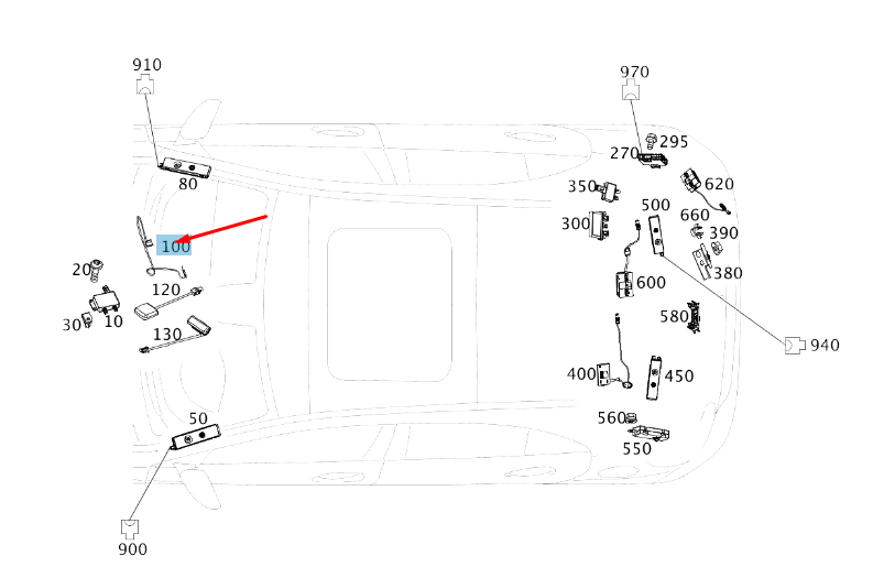 new mercedes-benz a w176 bluetooth wlan antenna a4638202875 original
