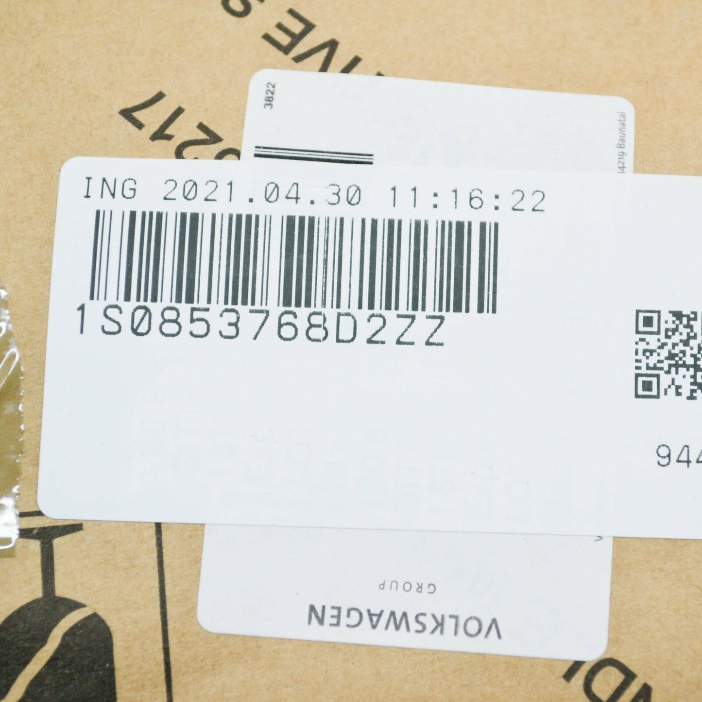 NEW VOLKSWAGEN UP RADIATOR GRILLE RIGHT UPPER TRIM 1S0853768D2ZZ ORIGINAL