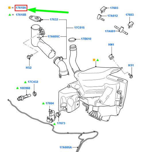 new ford mondeo mk4 window washer water tank 1754869 ag91-13k163-cf original