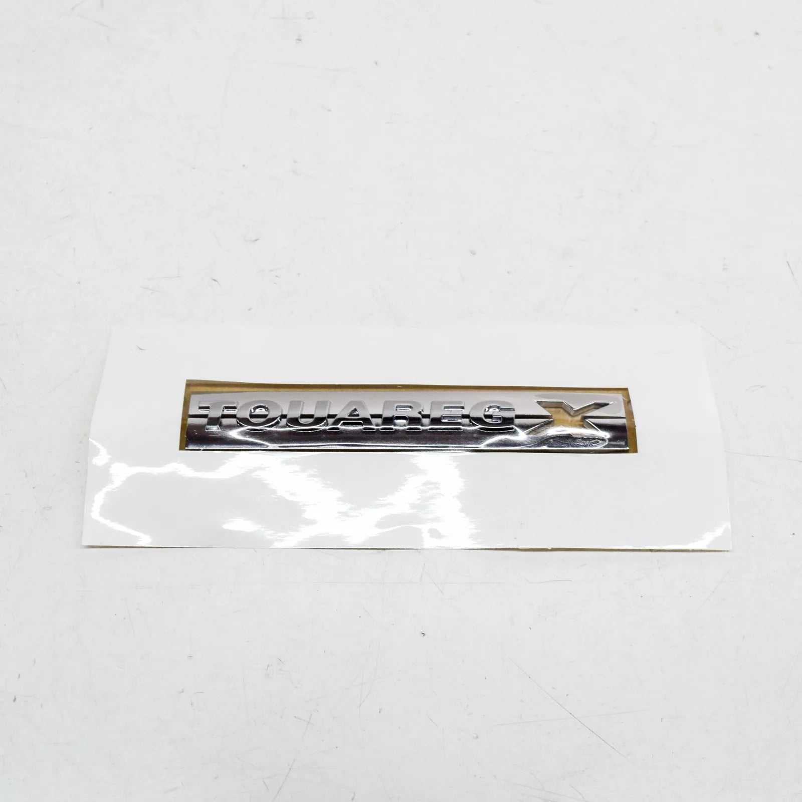 NEW VW TOUAREG 7P CHROME SELF-ADHESIVE SIDE TOUAREGX BADGE 7P6853688A2ZZ
