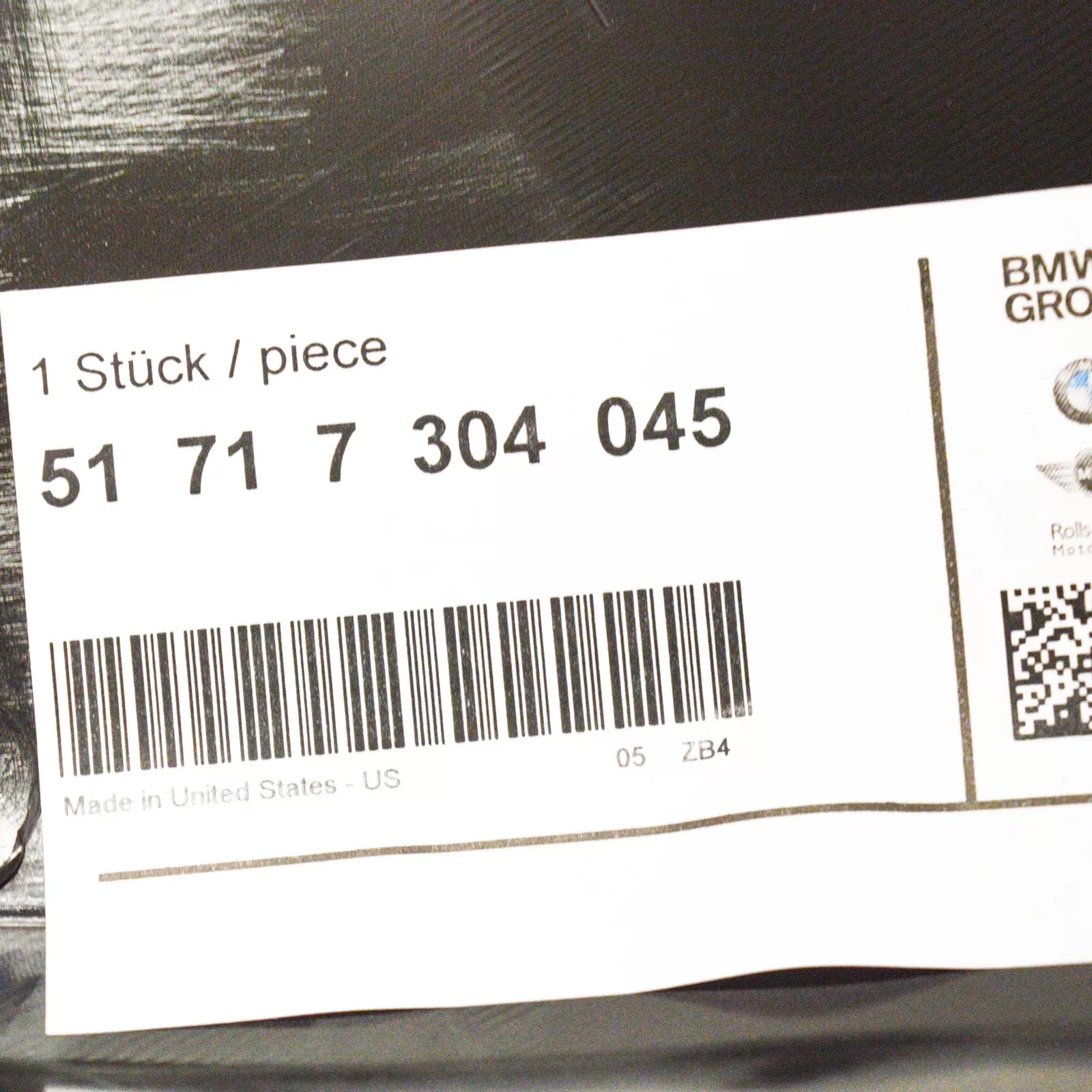 NEW BMW X5 F15 FRONT LEFT WHEELARCH BOTTOM COVER 51717304045 7304045 ORIGINAL