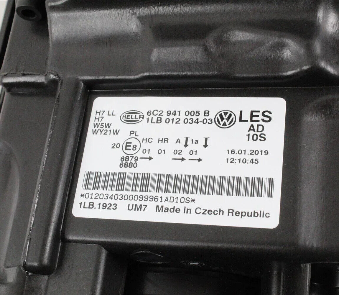 new vw polo 6r, 6c front left headlight 6c2941005b original