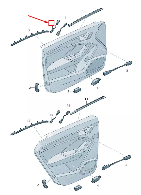 NEW AUDI Q3 F3 LEFT DOOR COURTESY LIGHT 83A947356G