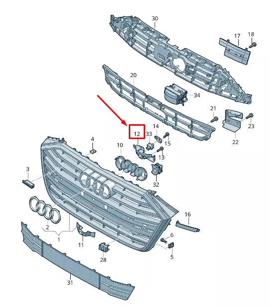 NEW AUDI A8 4N NIGHT VISION CAMERA BRACKET 4N0853232